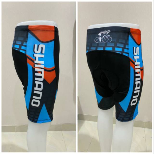  Celana  sepeda  padding shimano biru Shopee Indonesia