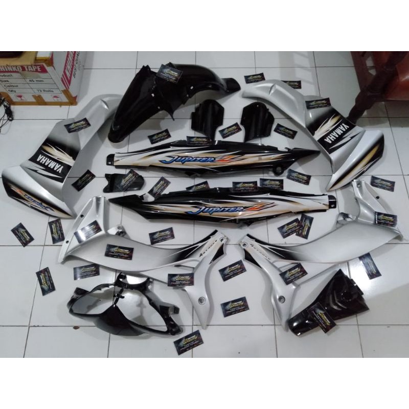 Body Jupiter Z New Burhan 2007 Silver Hitam Full Set Halus Bodi Jupiter Z New