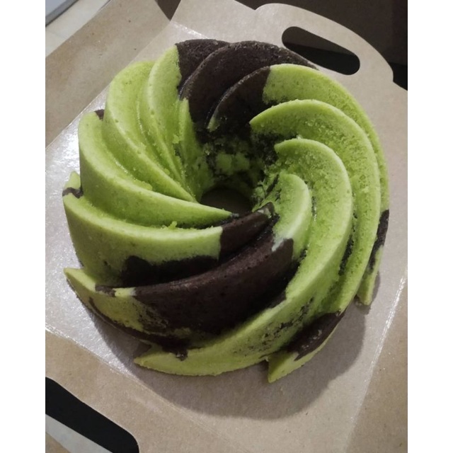 

Marmer Butter Cake Pandan Coklat