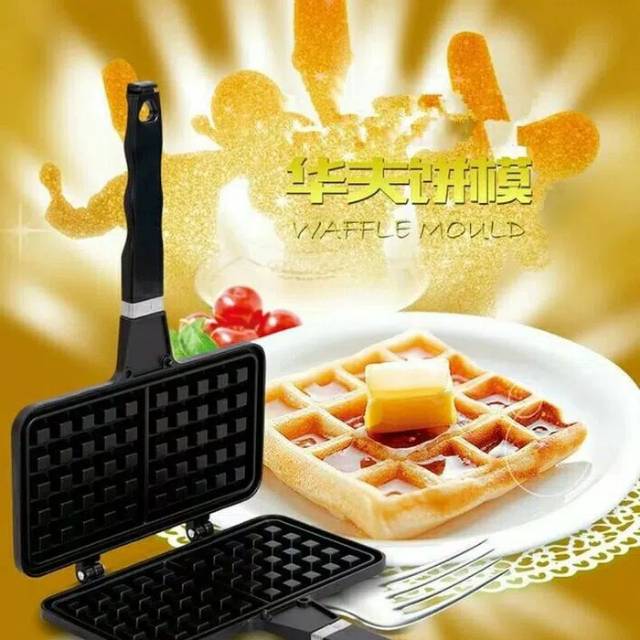 Cetakan Waffle Maker / 2 Cetakan Waffle Maker