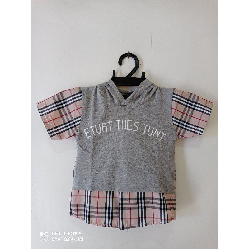 setelan burberry anak