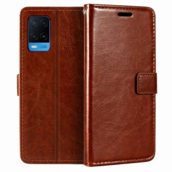 REALME 8 8 PRO 8 5G 7 7 PRO 7i C17 CASE FLIP BOOK COVER LEATHER SOFTCASE, FLIP KULIT KANCING SILIKON HITAM SOFTCASE