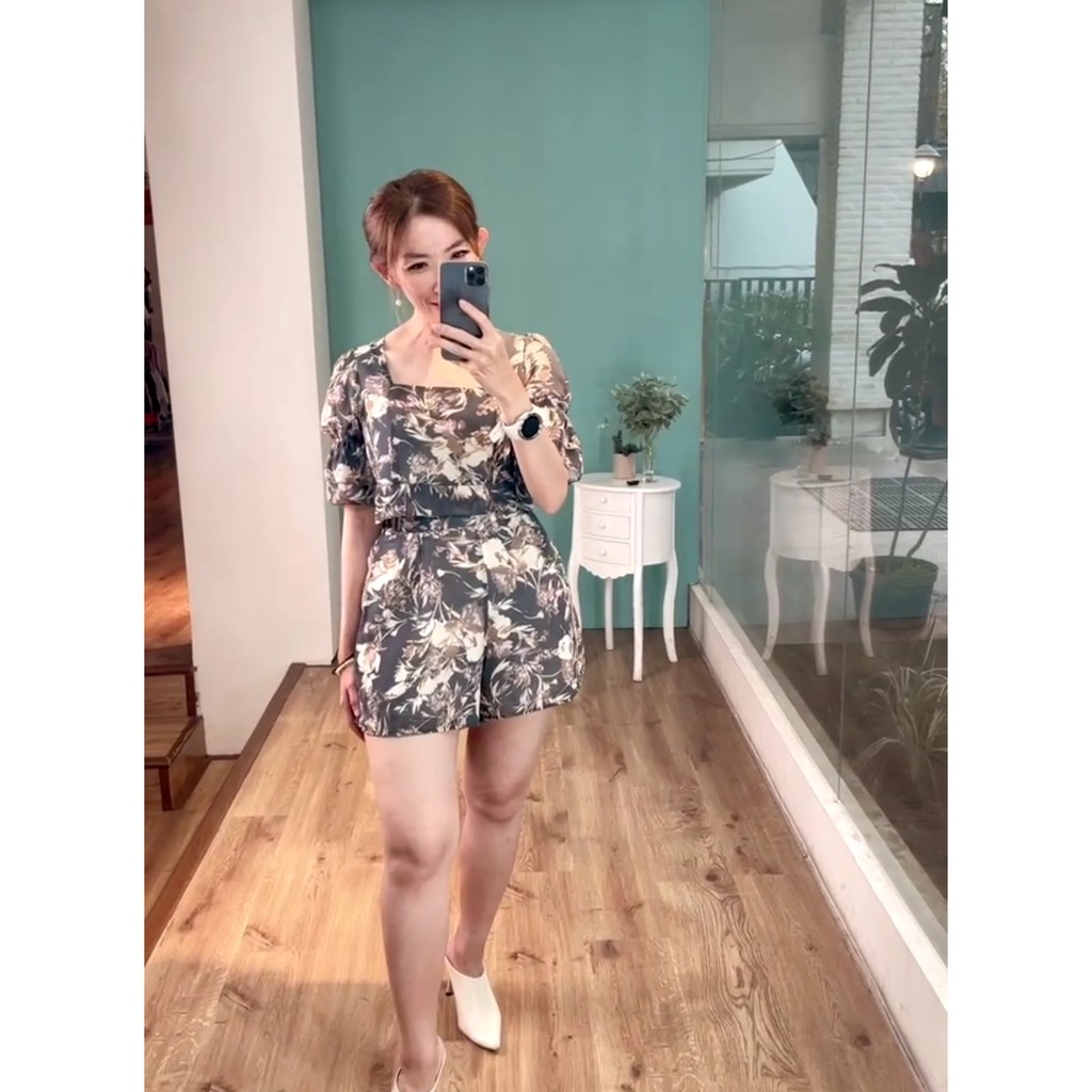 Set Blouse Sifon motif Floral