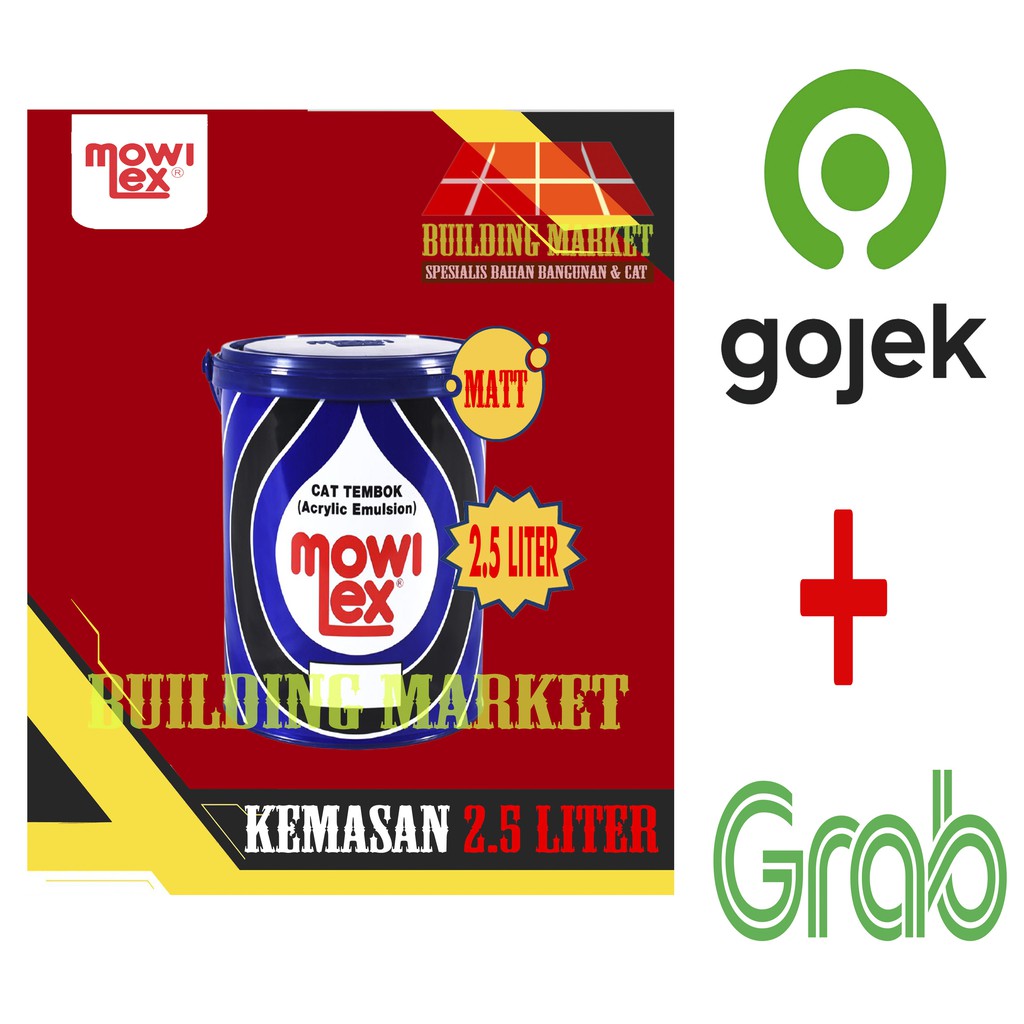 CAT TAMAN PLAFON GRC CAT TEMBOK MOWILEX INTERIOR 2.5 LITER