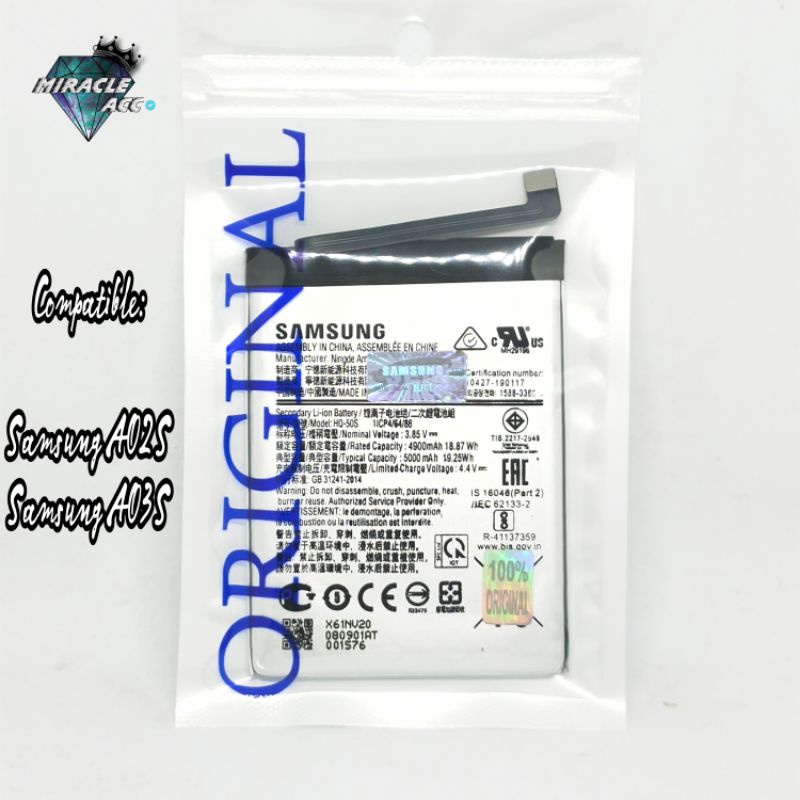 Baterai Samsung A02S/A03S HQ-50S Battery Baterai hp