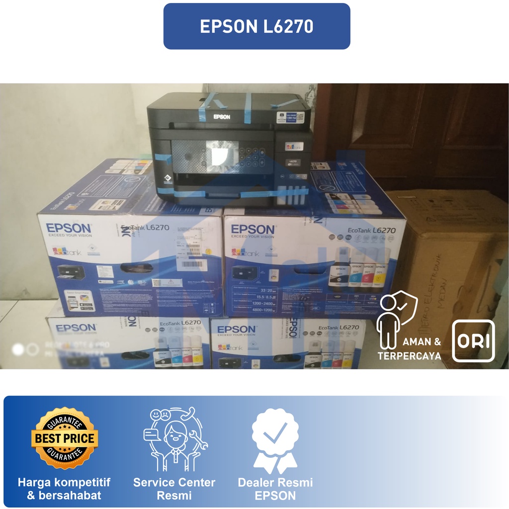 MDN Printer Epson L6270 L 6270 L-6270 A4 Wi-Fi Duplex All-in-One