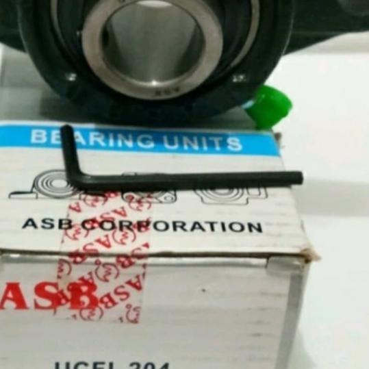 ✹ ASB UCFL204 - 12 as 19 mm pillow block laher bearing duduk ♀