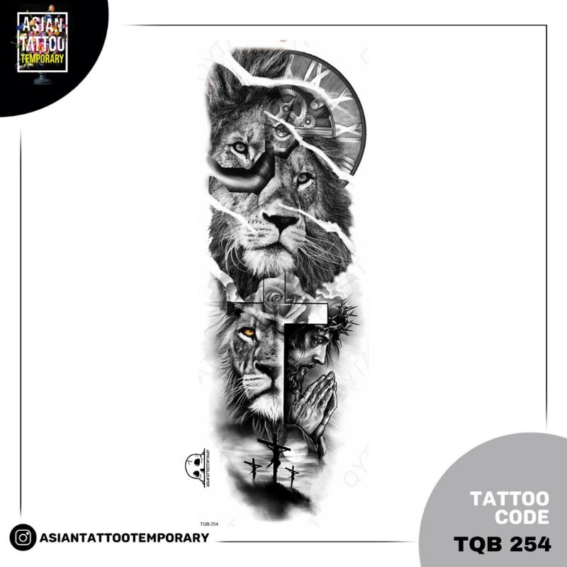 DESIGN TATTO TERBARU FULL ARM /ASIANTATTOO ASIA temporer tato ORIGINAL