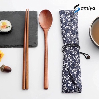 Sendok sumpit kayu korea / wooden long spoon chopstick / sendok panjang