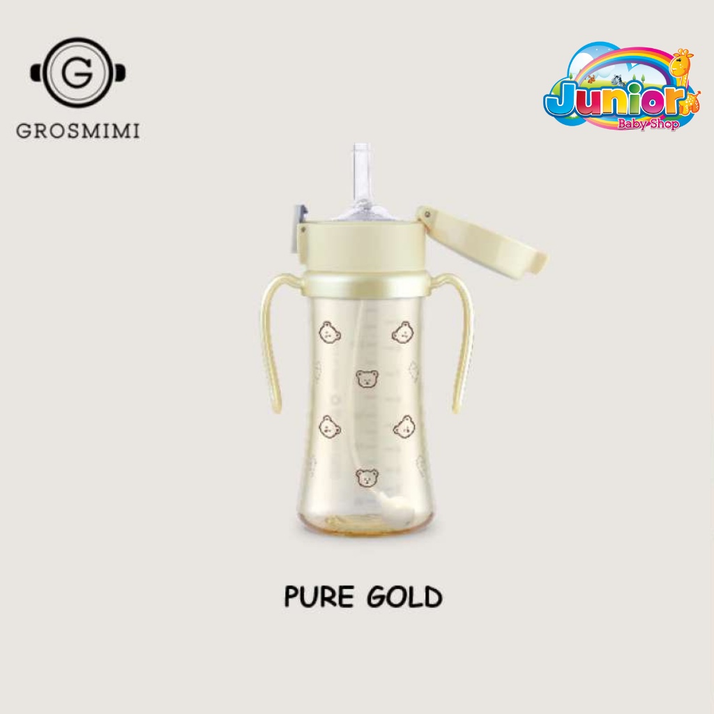 Grosmimi PPSU Dotgom Weighted Straw Cup 300ml