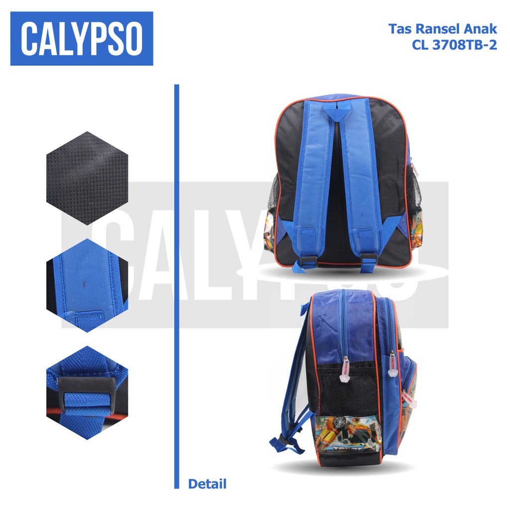 [KLIKTAS] Tas Ransel Anak Laki Gambar TK Paud Calypso 3708 - Tas sekolah / Backpack anak karakter Transformer