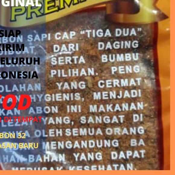 

Terbaik!! ATR-764 20 pcs ABON SAPI 32 PREMIUM ASLI DAGING SAPI 50 gram/pcs