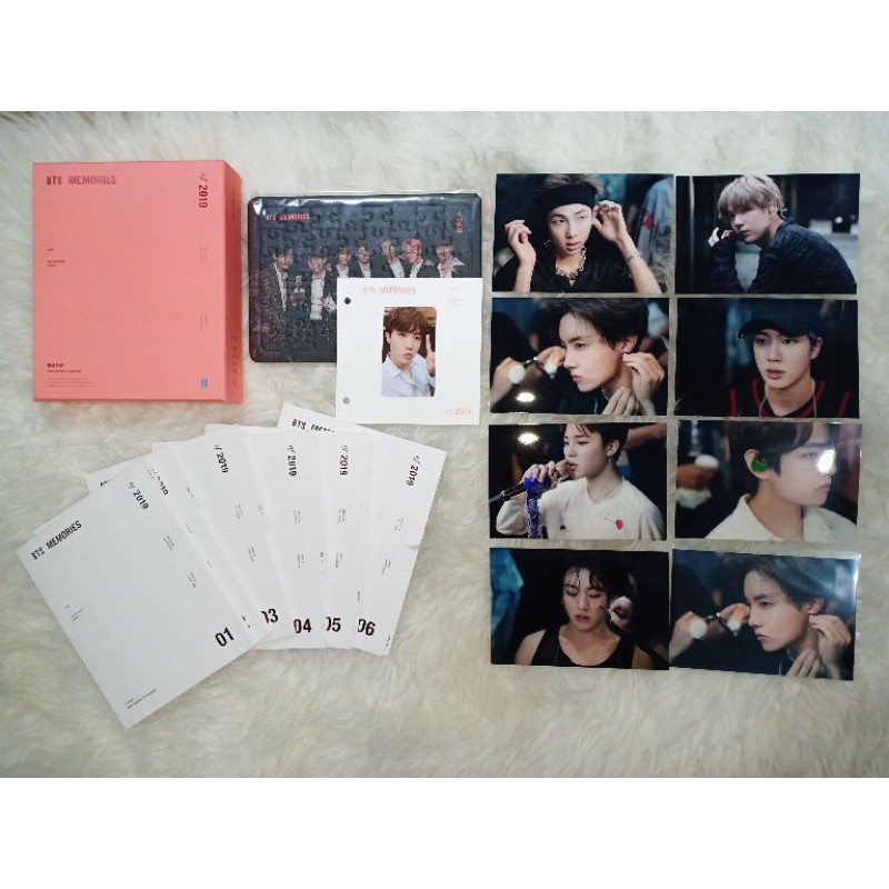 BTS MEMORIES 2019 BLURAY SHARING PHOTO SET 4x6 RM JHOPE JIN FULLSET OFFICIAL READY