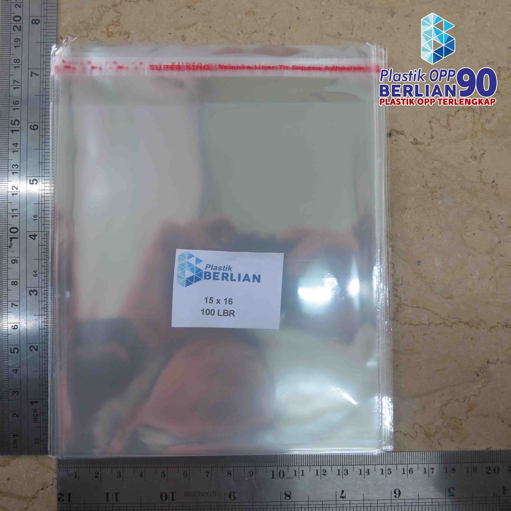 Plastik Opp 15x16 cm Plastik Opp Seal / Plastik Opp Lem Tebal 20 Micron