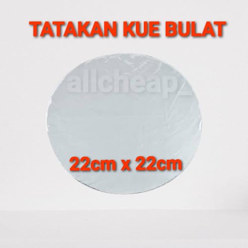 ALAS PAPAN TRIPLEK KUE TART uk.22x22cm TRIPLEKS TATAKAN KAYU PERSEGI