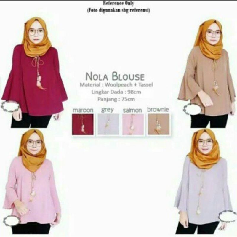 Nola blouse atasan wanita fashion remaja