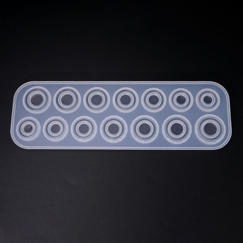 SIY  Flat Rings Mould Collection Handmade DIY Jewelry Making Ring Silicone Mold Crystal Epoxy Molds