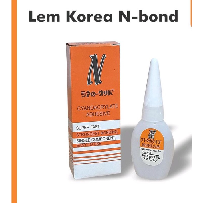 

Lem Korea Merk N-Bond ,Lem besi,Lem super Glue