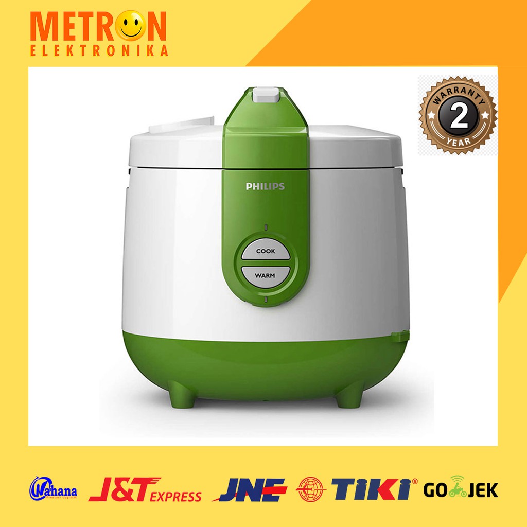 PHILIPS HD 3119/30 / PENANAK NASI 2 LITER HIJAU / RICE COM 2 LITRE LT BASIC GREEN / HD3119