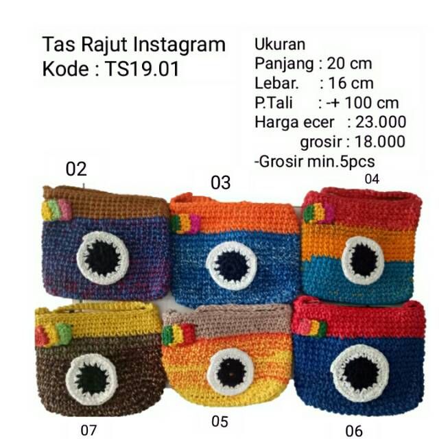 Tas Rajut Murah | Tas Slempang | Tas Rajut