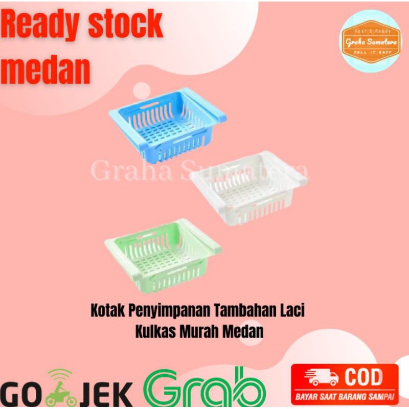 Kotak Penyimpanan Tambahan Laci Kulkas Murah Medan