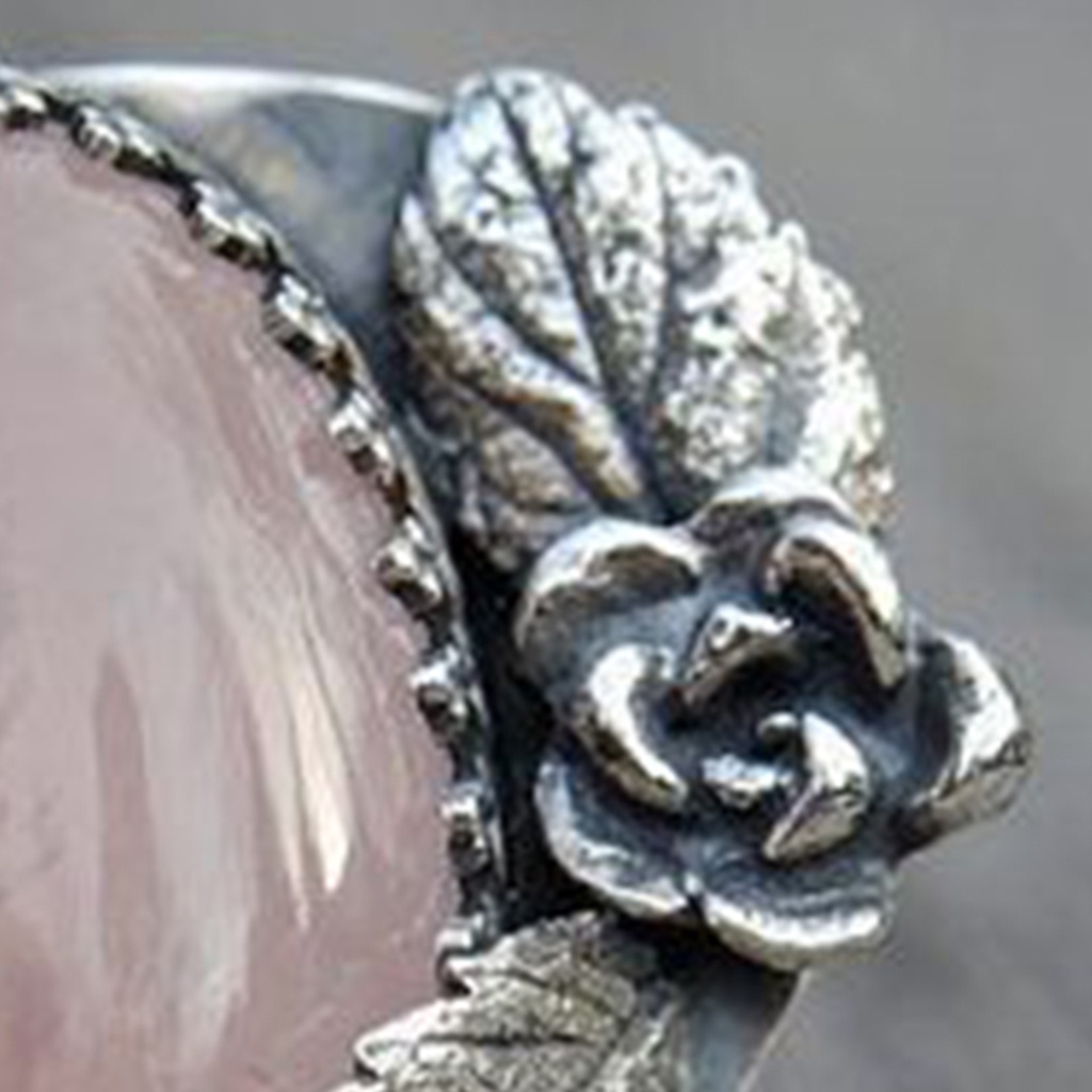 Hu Hu Hu Hu Hu Alat Bantu Pasang Kacamata♡ Cincin Wanita Desain Ukiran Bungadaun Hias Berlian Imitasi Gaya Vintage Untuk Hadiah