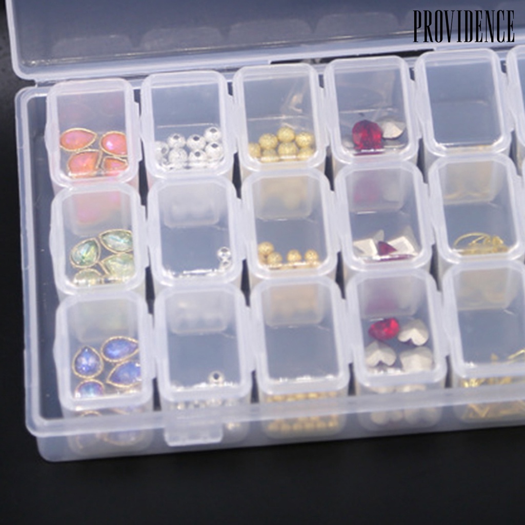 Providence Nail Art Storage Box 56 Grid with Lid High Quality PP Practical Nail Art Storage Case for Home