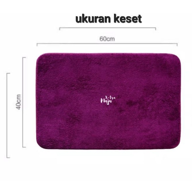 keset microfiber bulu Home series bulu tebal Ukuran 40x60 cm - ANTI LICIN