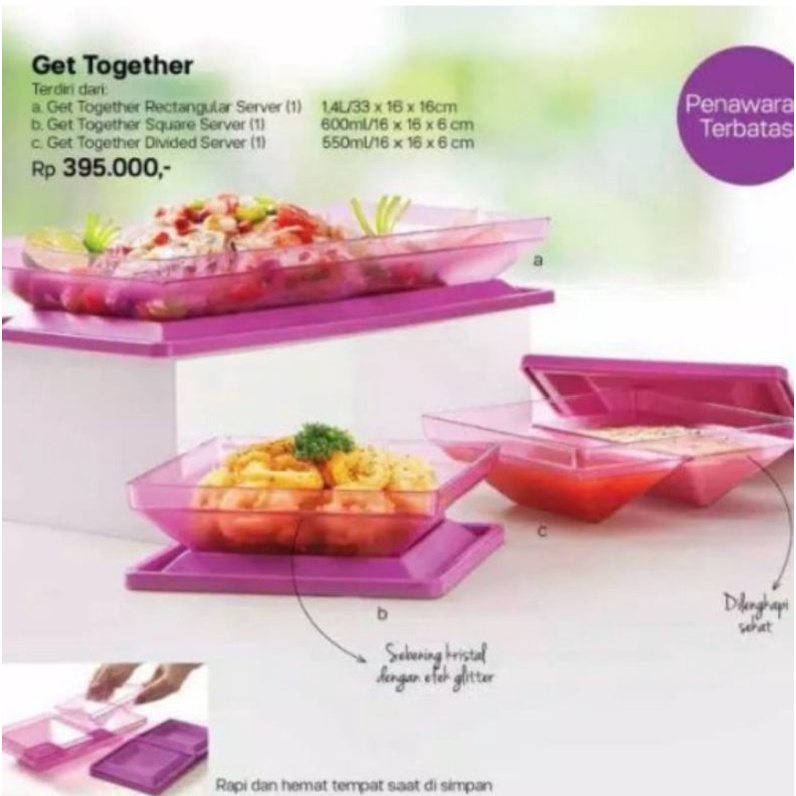 Get together set tupperware isi 3