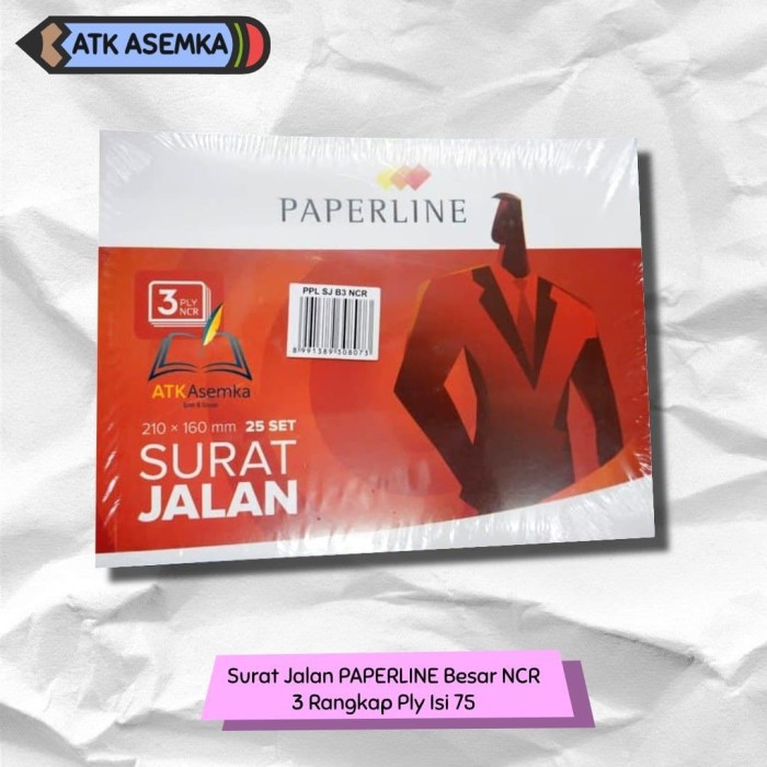 

Surat Jalan PAPERLINE Besar NCR 3 Rangkap Ply Isi 75 Atk