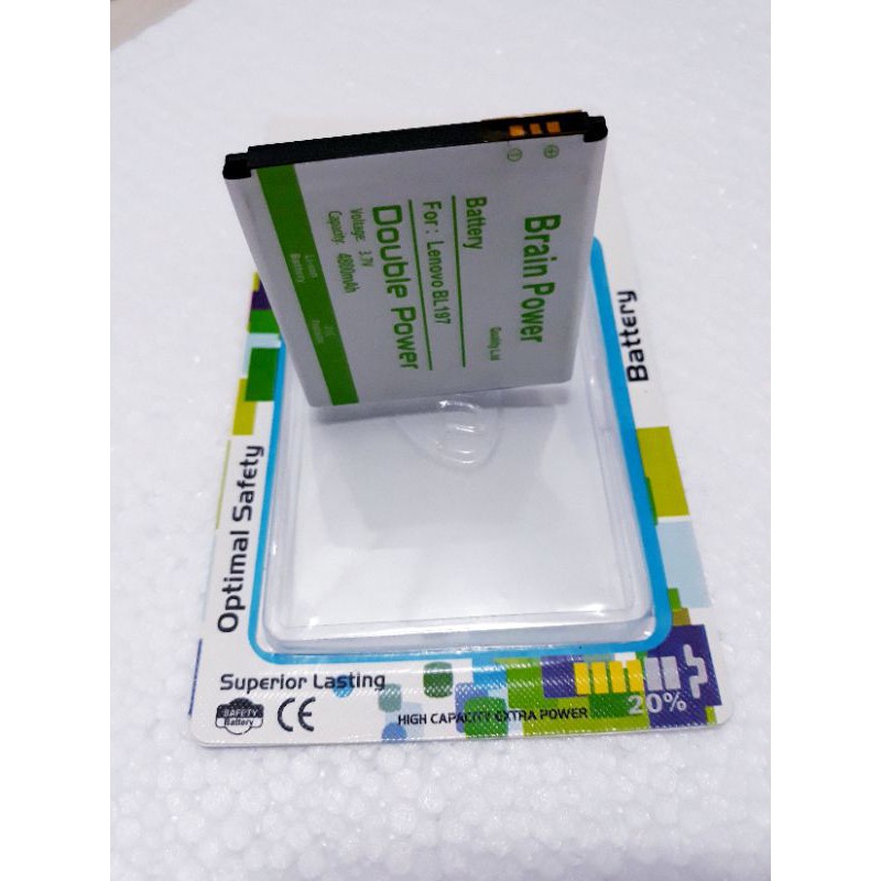 Batre Baterai Battery Hp Lenovo BL-197 A800 A820 BL197 Double Power Battery Handphone