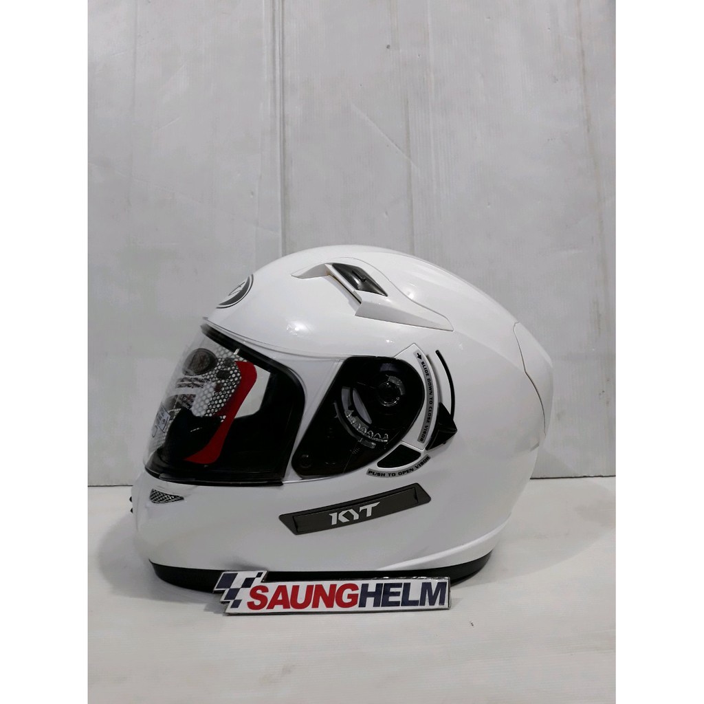 HELM KYT K2 RIDER SOLID WHITE Termurah