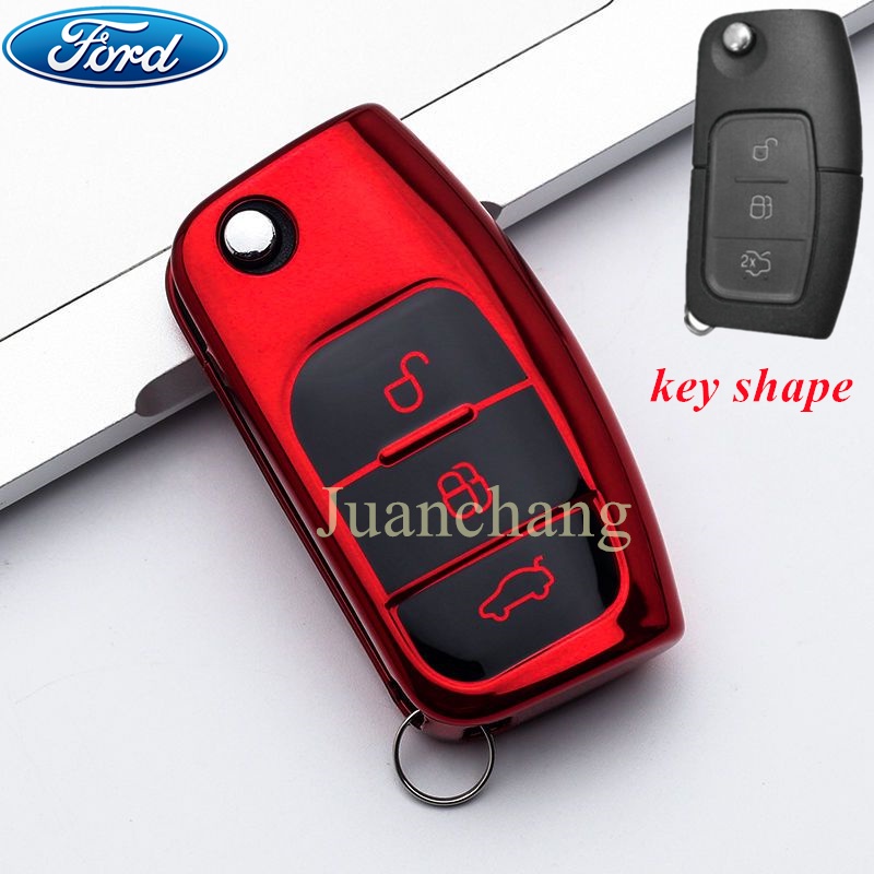 Casing Kunci Mobil Ford Fiesta Focus 2 Ecosport Kuga Escape MK2 Fiesta Mondeo Galaxy Falcon Sport-Max