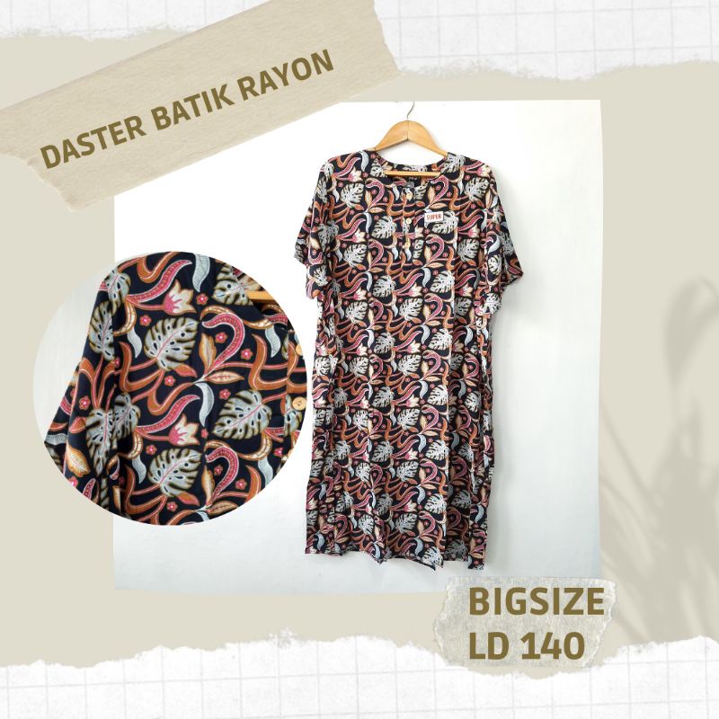 Daster Rayon Super Jumbo LD 140 Daster Payung Batik Solo