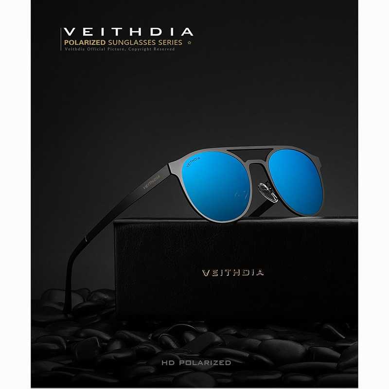 VEITHDIA Kacamata Retro UV400 Sun Glasses - 3900 ( Al-Yusi )