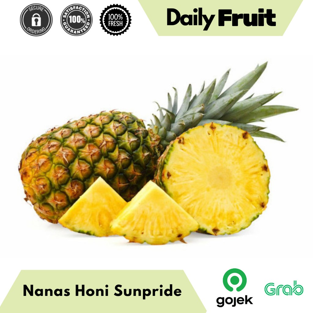 

Buah Segar Nanas Honi Sunpride / Sunpride Pineapple Manis Fresh 1 Pcs Berkualitas Packing Aman Rapi