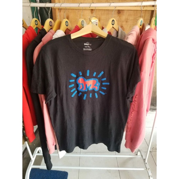 kaos keith haring original//kaos keith haring x uniqlo second