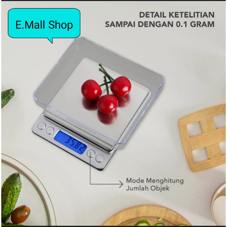 Timbangan Dapur / Timbangan Kopi / Timbangan Emas / Digital Platform Scale i-2000 / 500gr