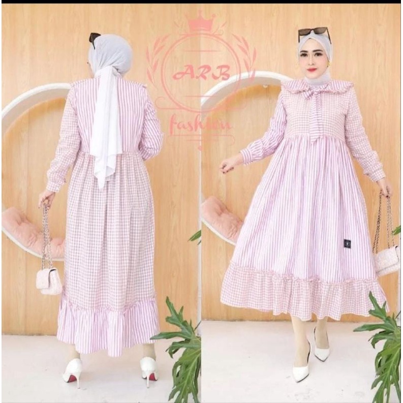 ADIBAH DRESS / DRESS SALUR KOMBINASI