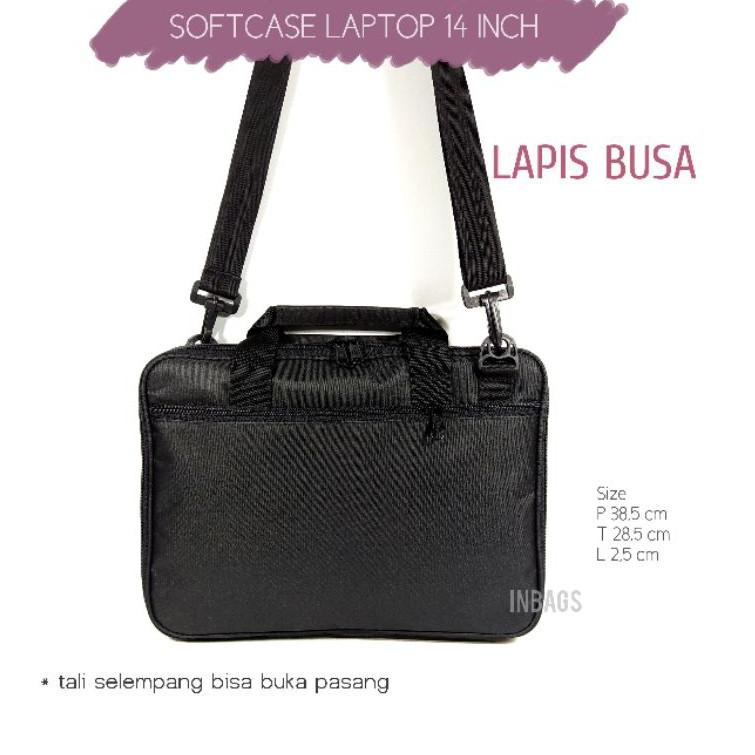 Terbagus.. INBAGS TAS SELEMPANG LAPTOP 14 INCH MURAH / SOFTCASE LAPTOP SELEMPANG 14 INCH
