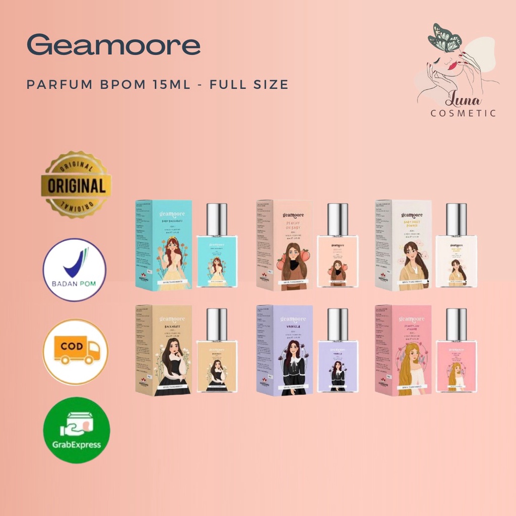 GEAMOORE Inspired Parfum 6ml (ROLL ON) EDP Unisex Parfum Geamore | Parfume Viral | Minyak Wangi | Parfum Thailand BPOM