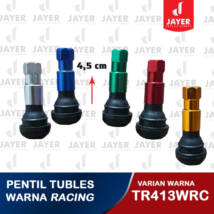 PENTIL BAN TUBLES MOTOR / PENTIL TUBLES RACING WARNA TR413 - Biru