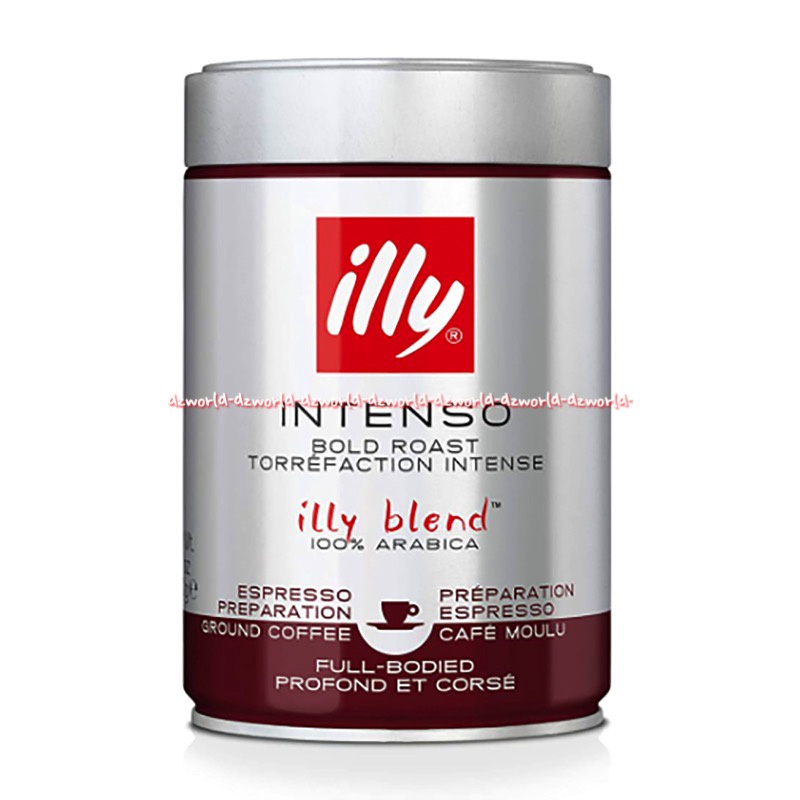 Illy Blend Intenso Bold Roast 250gr Torrefaction Intense Filter Coffee Full Bodied Kopi Bubuk Ily Arabika Kemasan Kaleng Ili Blen 250 gram