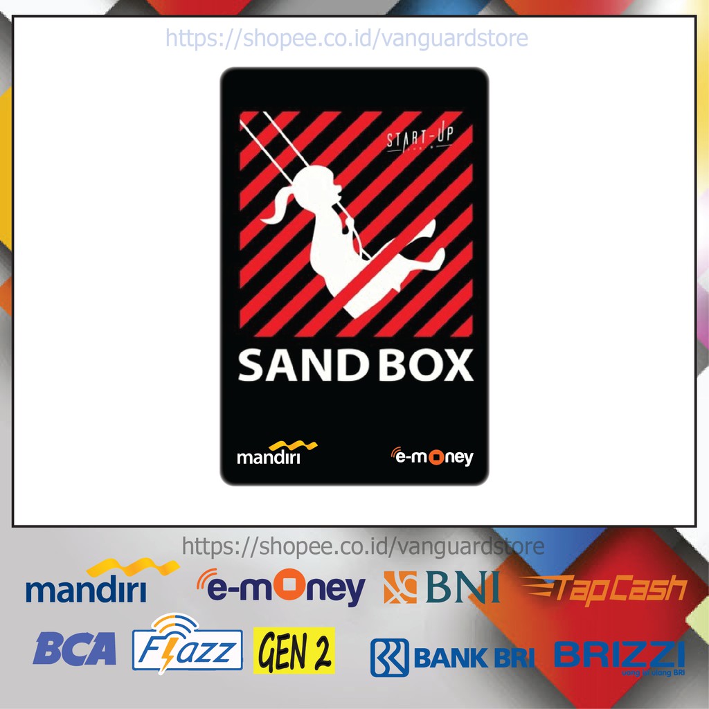 KARTU E MONEY E TOLL DRAKOR START UP SANDBOX 6 EMONEY MANDIRI FLAZZ BCA BNI TAPCASH BRIZZI -1 SISI