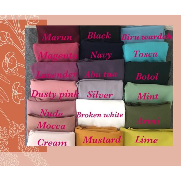 NEW Jilbab / kerudung Syari non pet JUMBO