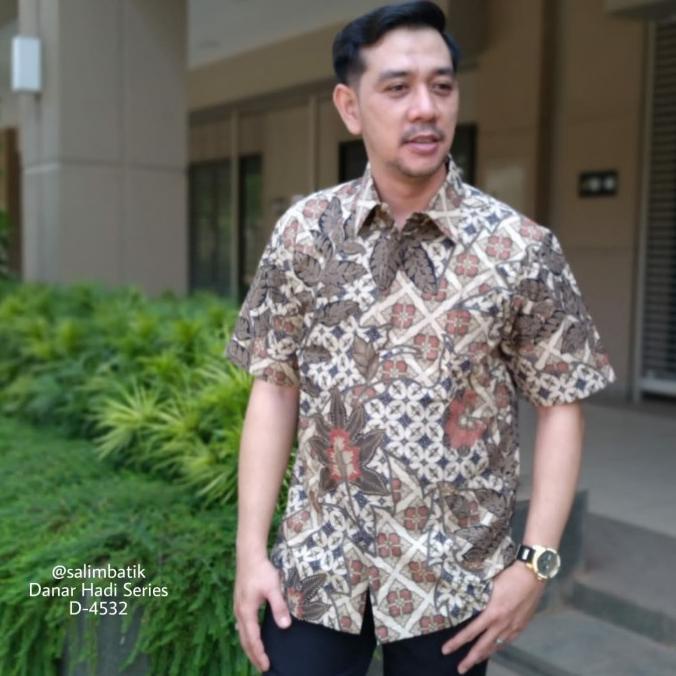 Kemeja Batik danar hadi Original lengan pendek sekar jagad lelono
