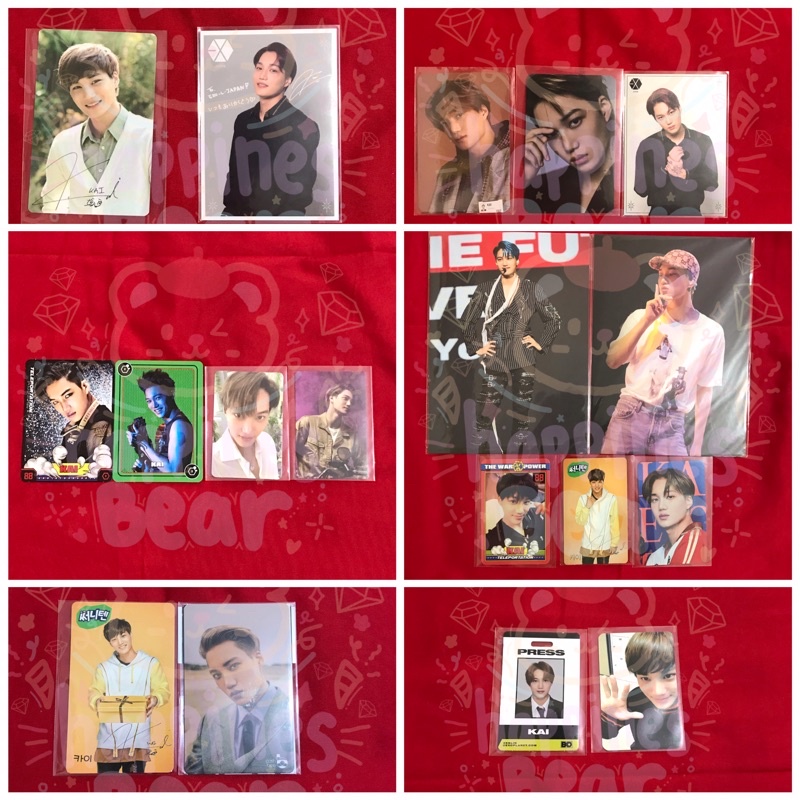 [PART 1] OFFICIAL PHOTOCARD ALBUM NON ALBUM KAI EXO KOLO BINDER SUPERM NATURE REPUBLIC ANNIV CASHBEE