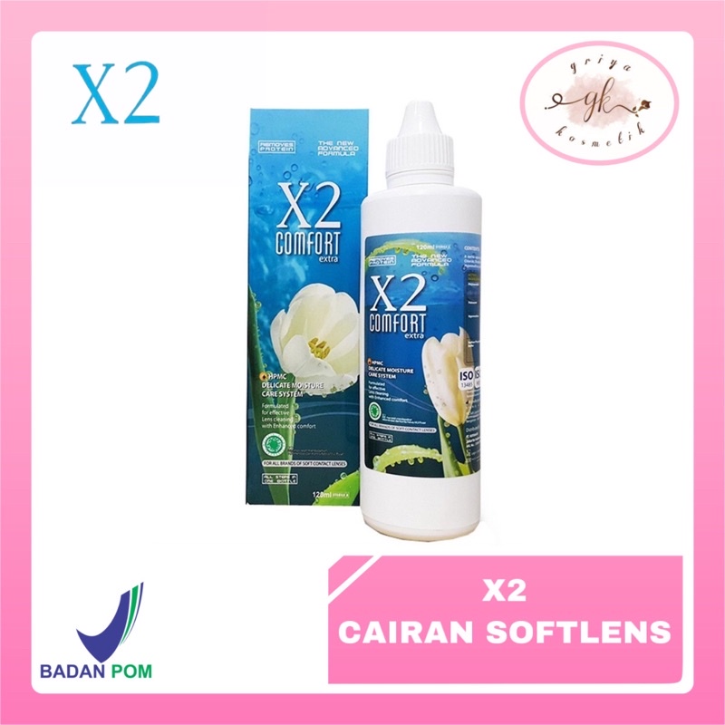 ✨GRIYA✨ Cairan Softlens X2 120ml | Air Softlens X2 | Air Softlen X2 | Air Soflen | Cairan Soflens X2