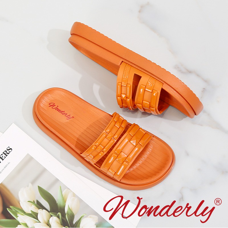 Sandal Jelly Wanita Wonderly / Sendal Selop Karet Wanita l 2001-WL2