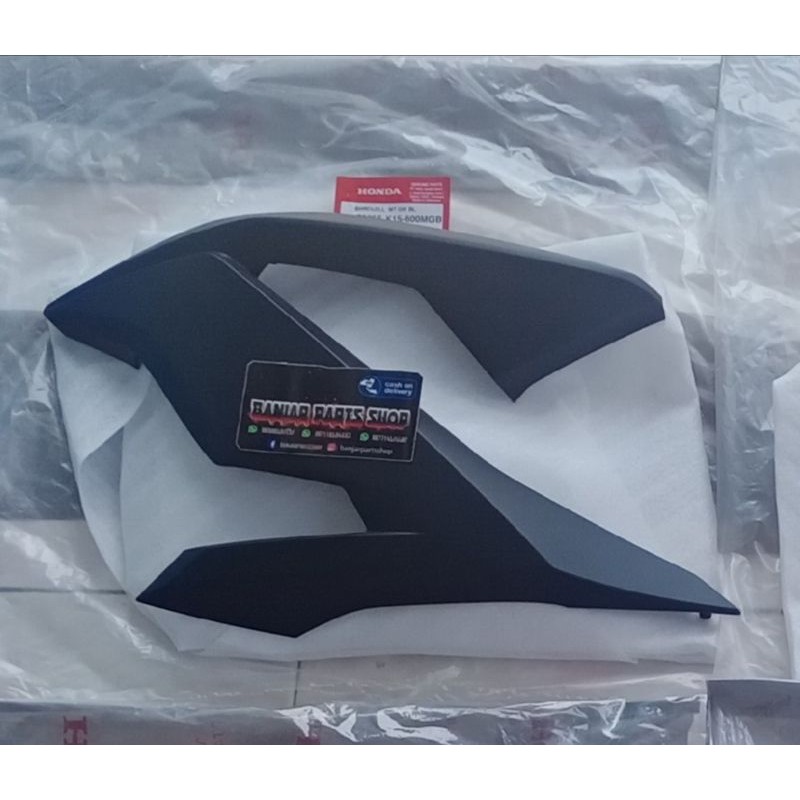 SHROUD CB150R SAYAP KUPINGAN TANGKI LUAR HITAM DOFF CB150R NEW LED ORIGINAL